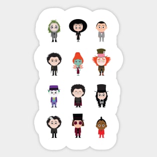 Tim Burton Friends Sticker